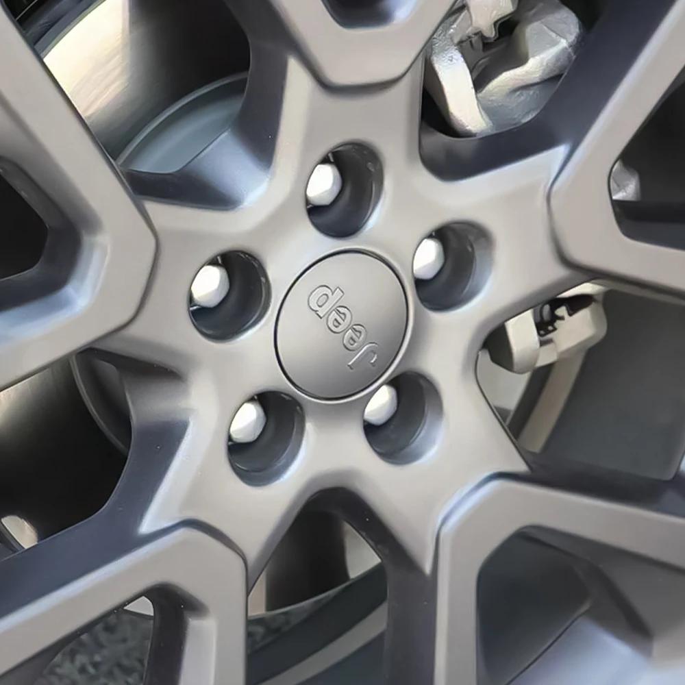 Для Jeep 4 шт. 55/64 мм Автомобильный стайлинг Колпачки ступицы колеса Заглушки ступицы Покрытие эмблемы шины Для Jeep Grand Cherokee Wrangler Renegaed Com