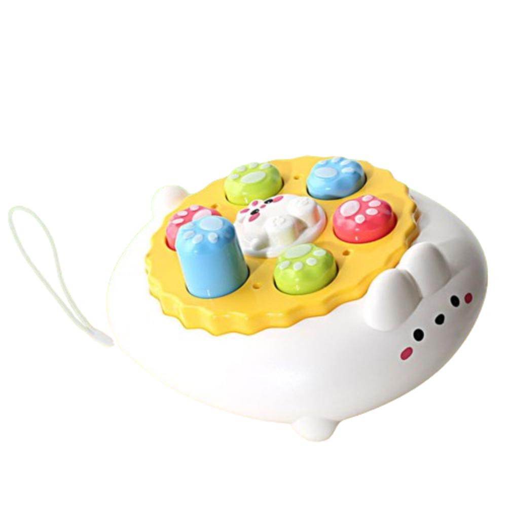 Коричневый медведь Быстрая игра-игрушка для лягушки Портативная консольная игрушка Пузырьковая игрушка для персон Игра-удар кротом для девочек