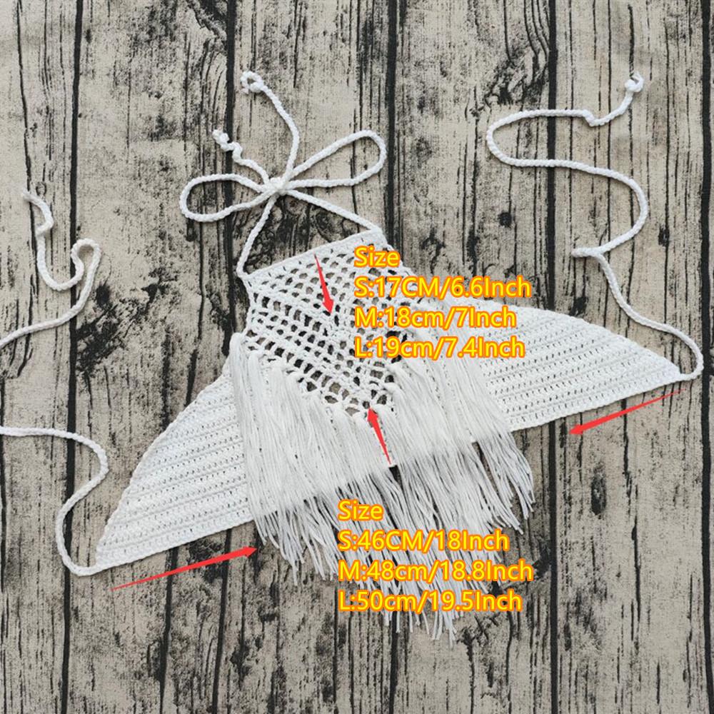 Handmade Crochet Bikini with Tassels