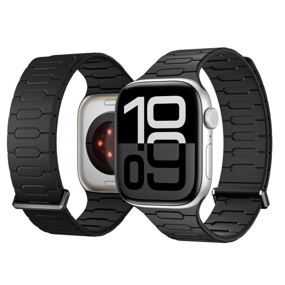 Silicone Smart Watch Band Magnetic Closure 40/41/42MM Belt Strap 44/45/46MM/49MM for Appl Watch Series 11/10/9/8/7/6/Ultra 3/SE 3