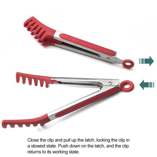 Practical Anti-slip Multipurpose Silicone Handheld Grill Barbecue Anti-scalding Clip Household Supplies Bread Tong