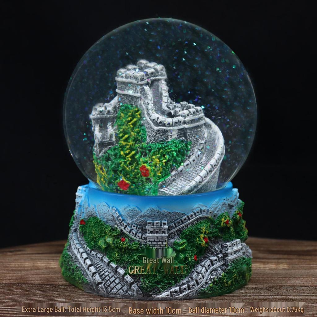 Beijing Souvenir Crystal Ball: Forbidden City, Temple of Heaven, Great Wall