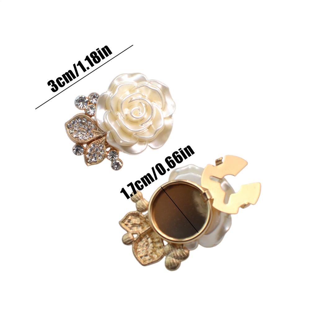 Button Covers For Women Flower Shaped Rhinestone Cufflink Shirt Button Covers For Business Wedding Dress Shirt Women Men