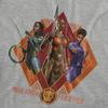 Black Panther: Wakanda Forever Womens/Ladies Shuri Okoye Nakia Heather T-Shirt