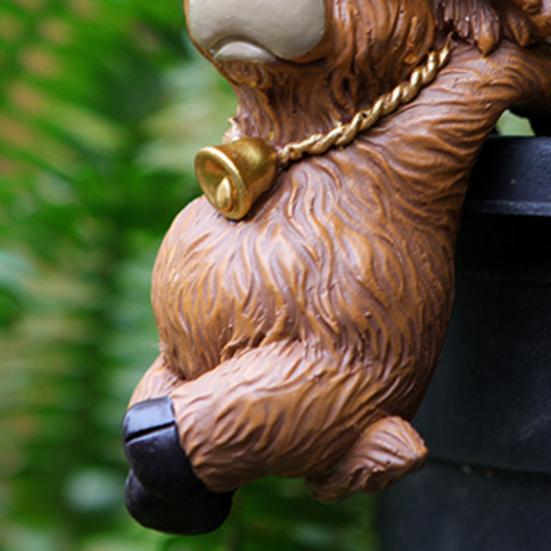 2 шт. Мультяшная фигурка высокогорного быка, пара, статуэтка высокогорного скота, смоляная скульптура, садовое украшение для цветочного горшка