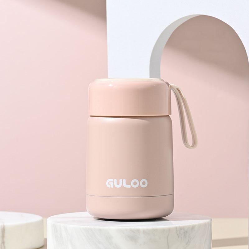 Мини-термос на 300 мл, портативная изолированная бутылка, двойной контейнер для пищевых продуктов из нержавеющей стали, стакан