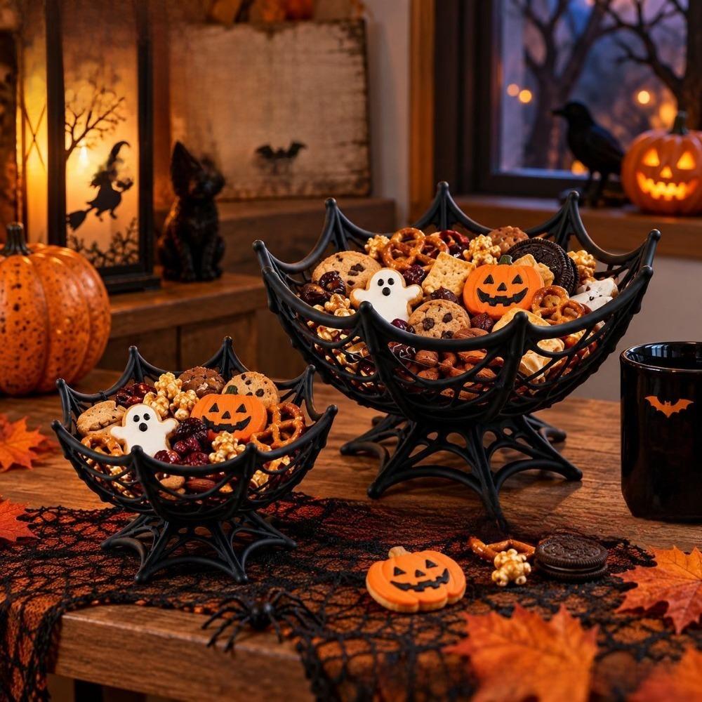 Hollow Out Candy Basket Reusable Snacks Bowl Funny Biscuit Basket  Trick or Treat