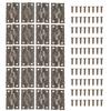 20 Set Antique Decorative Hinges Zinc Alloy Vintage Box Hinges Jewelry Box Hardware for Wooden