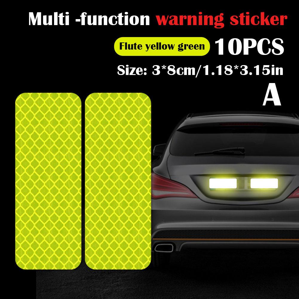 Car Bumper Reflective Stickers Secure Reflective Warning Strip Tape Secure Reflector Stickers Decals Arrival Auto Styling Decal