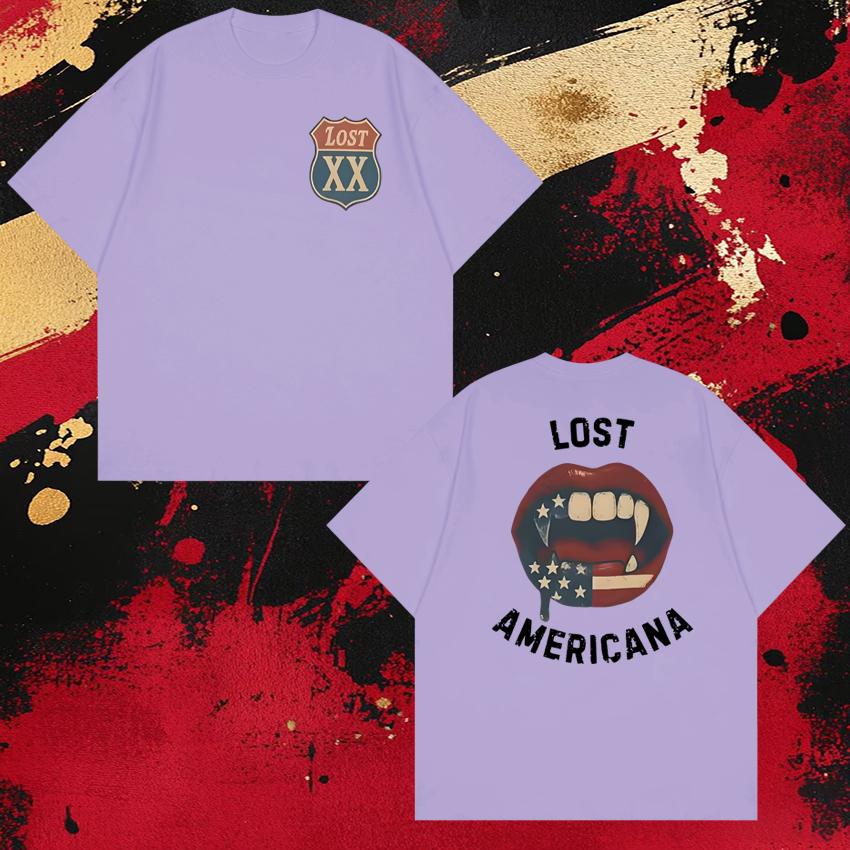 Горячий рэпер MGK Lost Americana Tour 2026 футболки с коротким рукавом Новые унисекс ЖЕНСКИЕ Свободные хлопковые футболки Унисекс Модный тренд Топы