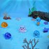 Микропейзаж Светящийся Океан Животный Орнамент Мини Океан Рыба Аквариум Ландшафтный Декор Домашнее Украшение Изделия Из Смолы