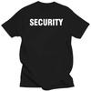 2023 Funny Unisex T Shirt Women Novelty Tshirt Security In Black Printed Left Chest And Full Back T-Shirt
