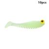 10 шт./лот Рыбалка Мягкая приманка Светящаяся Рыболовная приманка 5 см 1,3 г Искусственная Силиконовая Приманка Червь Морской Воблер Свимбейты Для Окуня Снасти
