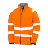 Result Mens Double Layered Recycled Safety Soft Shell Jacket