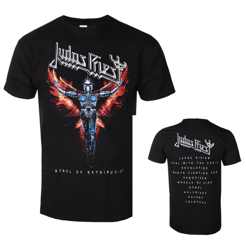 New Summer Judas Priest Graphic Cotton Tshirt Unisex Summer Short Sleeve Fashion Brand Tee Luxury Casual Vintage Tees