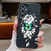 Мягкий тонкий чехол TPU с рисунком бабочки для Samsung S25 S24 FE S23 Ultra S22 S21 A16 A56 A36 A55 A15 с текстурой кожи, противоударный матовый чехол для телефона