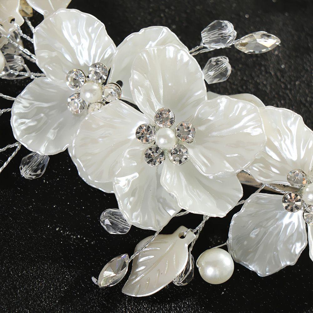 Fashion Crystal Pearl Hair Accessories Bridal Clips Flower Hair Pin Hair Combs Bridesmaid Tiara