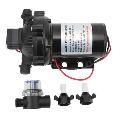 12V Водяной насос Самовсасывающий диафрагменный насос Высокий расход 18,9 л/мин 5,0 гал/мин для дома на колесах Морской лодки
