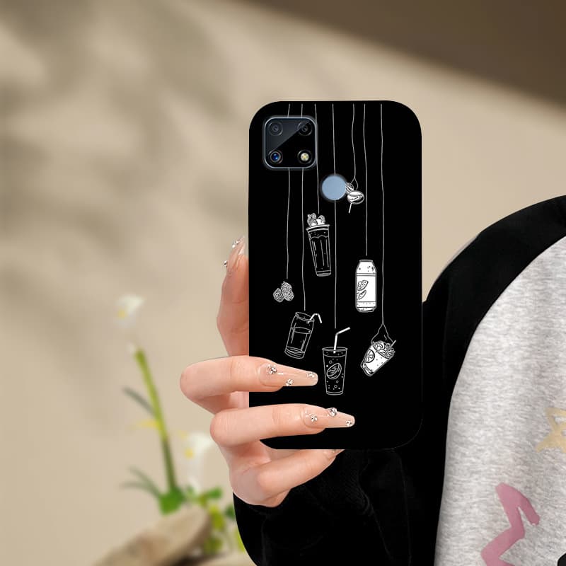 Silicone Phone Case For Realme C25s C25 Cover Painted Soft For Realme C25 C25S C21 C21Y C25Y Phone Case RealmeC25s C 25 s Funda