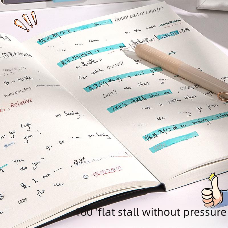 Утолщенная тетрадь для школьников формата А5/В5: Черный, в линейку/пустой, в стиле ретро