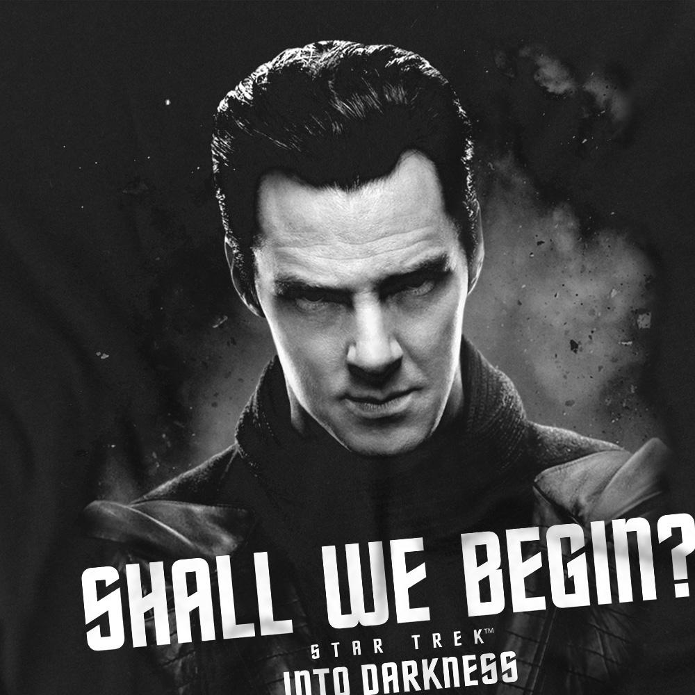 Звездный путь: Футболка Into Darkness Mens Shall We Begin