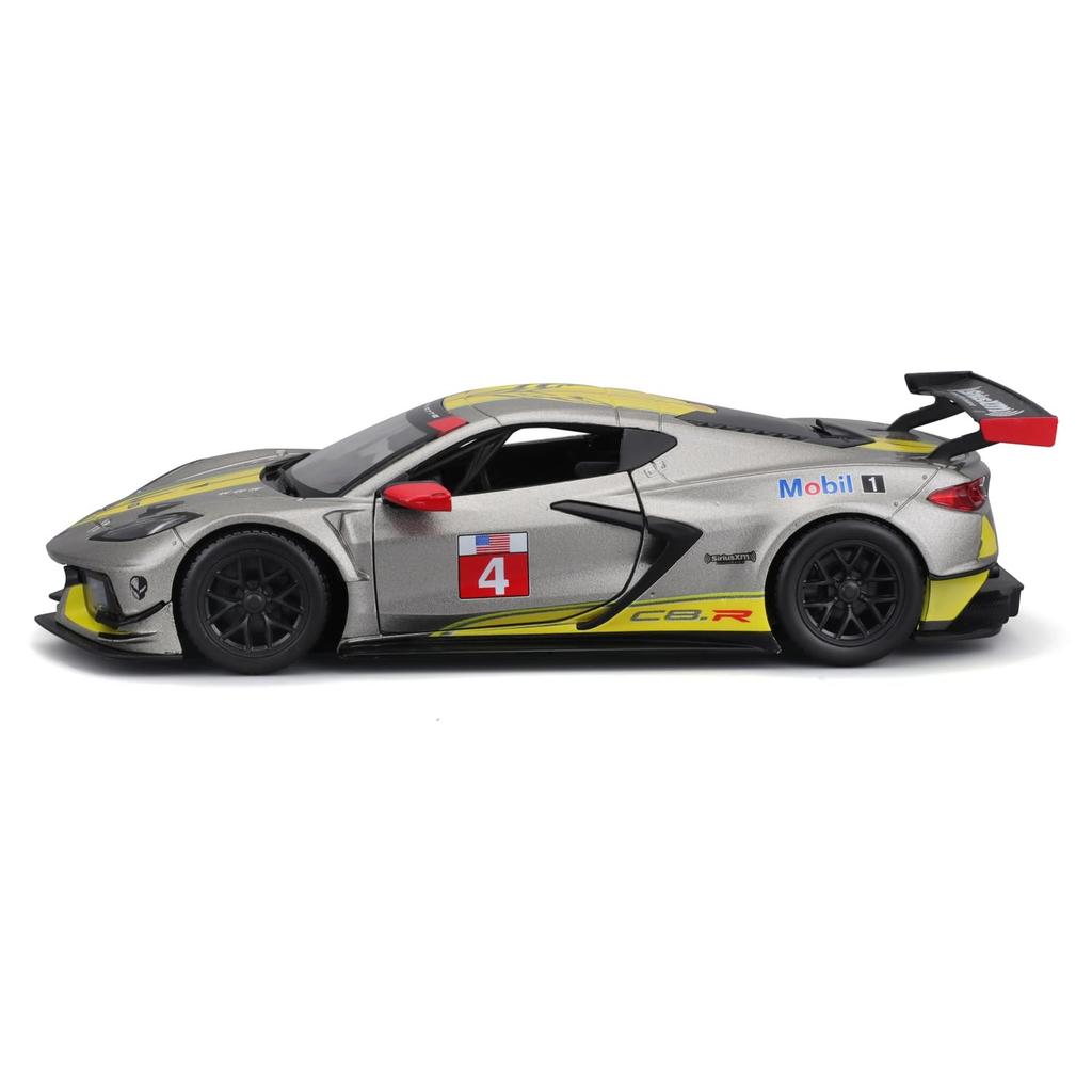 Bburago Chevrolet Corvette C8R 2020 Race Grey Литая модель Готовый продукт 1/24 №3 / Автомобиль, 18-28024