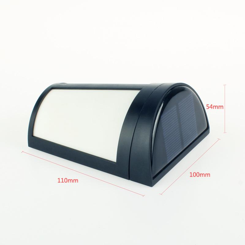 6LED Solar-Powered Energy Saving Waterproof Lamps Wall Lights for Yard Garden