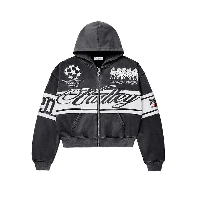 Y2K Camo Zip Up Hoodie Men Women Streetwear Graphic Print Vintage Oversized Sweatshirt Couple Jacket