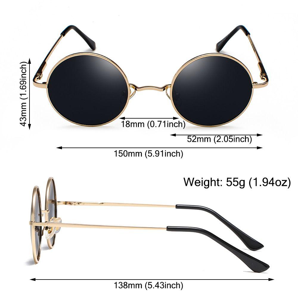 Поляризованные маленькие круглые солнцезащитные очки Металлические очки Ретро Панк Шейды для мужчин и женщин