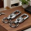 Metal Alloy Car Logo Key Chain Holder for Mitsubishi RALLIART Colt ASX Lancer L200 Pajero Outlander Eclipse Keyring Pandant