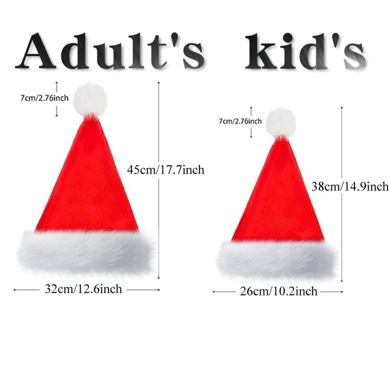 Winter Santa Claus Hat Christmas Hats For Adult Children Women Kid Gift Fashion Keep Warm Outdoors Acrylic Fibers