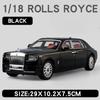 1/18 Rolls Royce Phantom Alloy Luxy Car Model Diecasts Metal Vehicles Collect Simulated Decorations Sound & Light Gifts for Kids