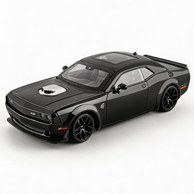 1/18 Dodge Hellcat Большой Масштаб Металлический Литой Модель Автомобиля Hellcat с Имитацией Звука Запуска, Коллекционное Украшение, Подарок на День Рождения для Мальчиков
