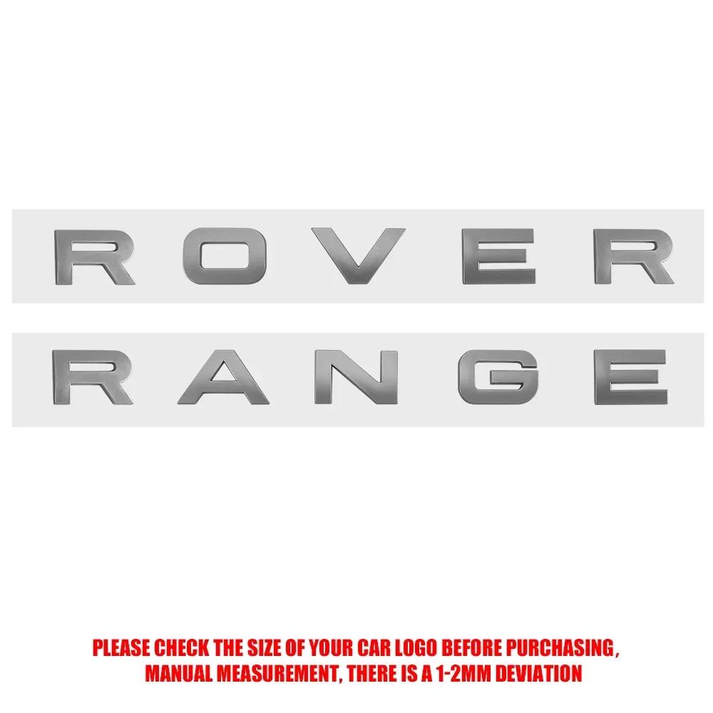 3D ABS Логотип Range Rover Буквы Значок на Капот Автомобиля Наклейка на Капот Для Range Rover Sport L320 L322 Evoque Velar Аксессуары