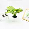 Epipremnum Aureum Simulated And Dasheen Leaves Potted Artificial Ornaments Plant