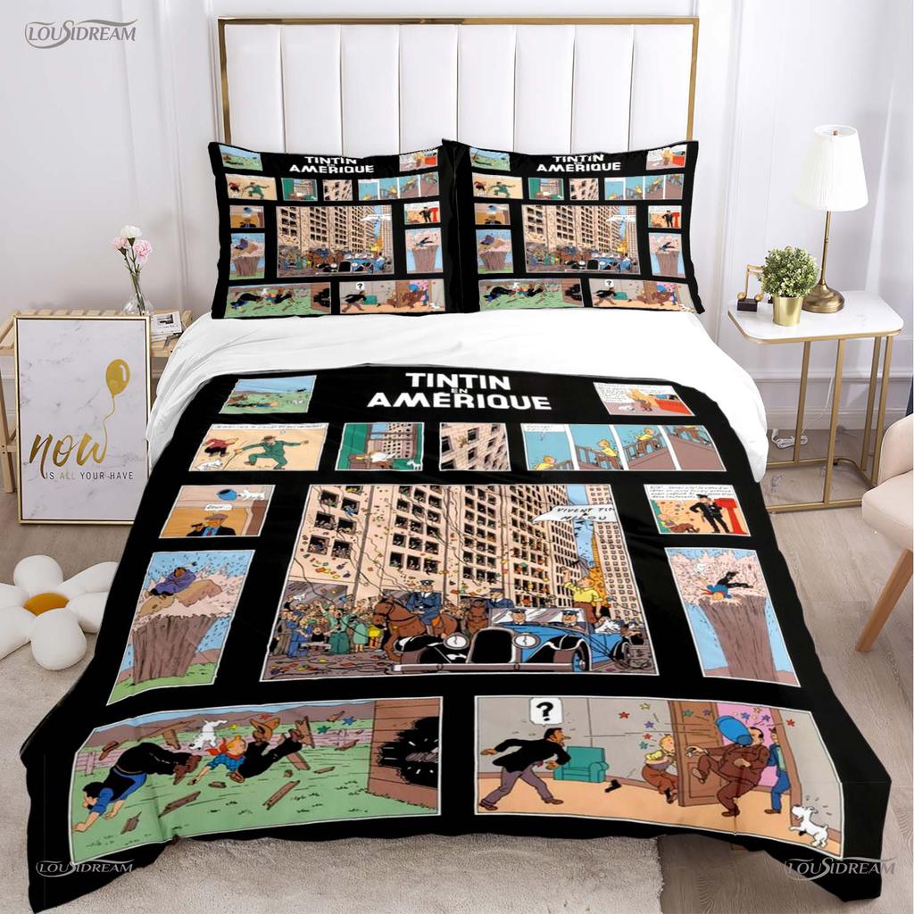 Comforter Casal Cartoon Dog Funny All Season Comforter Bedding Sets Soft And S Single/Double/Queen/King