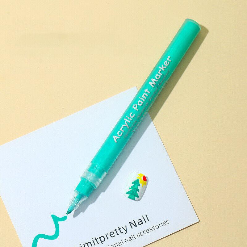 Nail Art Graffiti Pen UV Gel Polish Waterproof Drawing Painting Liner Bru ~ *