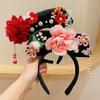Bow Chinese Style Headwear Flower Hanfu Hair Clip Classical Ancient Style Headband  Women