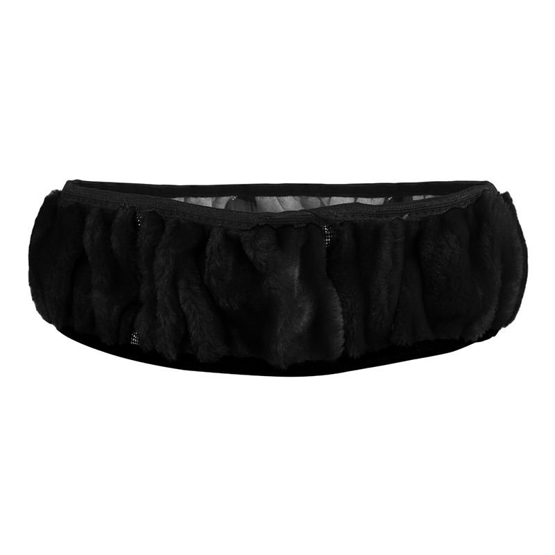 Автомобильный плюшевый чехол на руль без эластичного внутреннего кольца