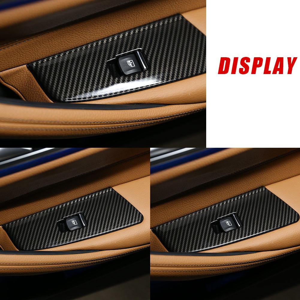 4 шт., накладка на рамку кнопки подъема стеклоподъемника автомобиля для BMW 5 серии G30 2017-2018 (# 2)