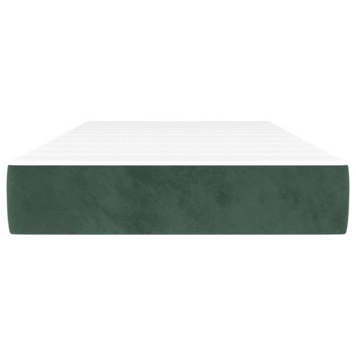 VidaXL Matelas de lit à ressorts ensachés 80x210 cm epaisseur 20 cm velours,matelas,matelas de lit,matelas à sommier tapissier