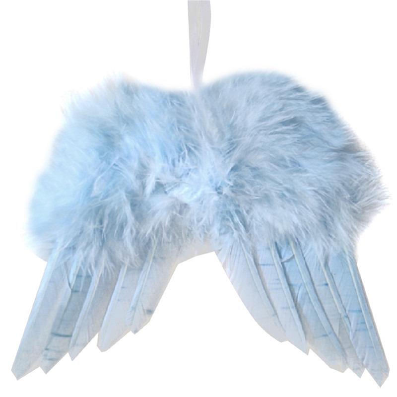 Белый винтажный перо крыло милый шикарный ангел рождественская елка украшение подвесное украшение для дома/вечеринки/свадьбы украшения валентинки