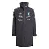 Парка дождевая Mercedes - Amg Petronas Formula 1 Team Полосатая на молнии с высоким воротником с длинным рукавом Мужская верхняя одежда KF6051