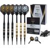 Black Scorpion CUESOUL Jazz Soft Tip Darts 19 with 6 AK5 Plastic Integrated Flights and 36 Plastic Tips for Electronic Dartboards - Set, Grams,