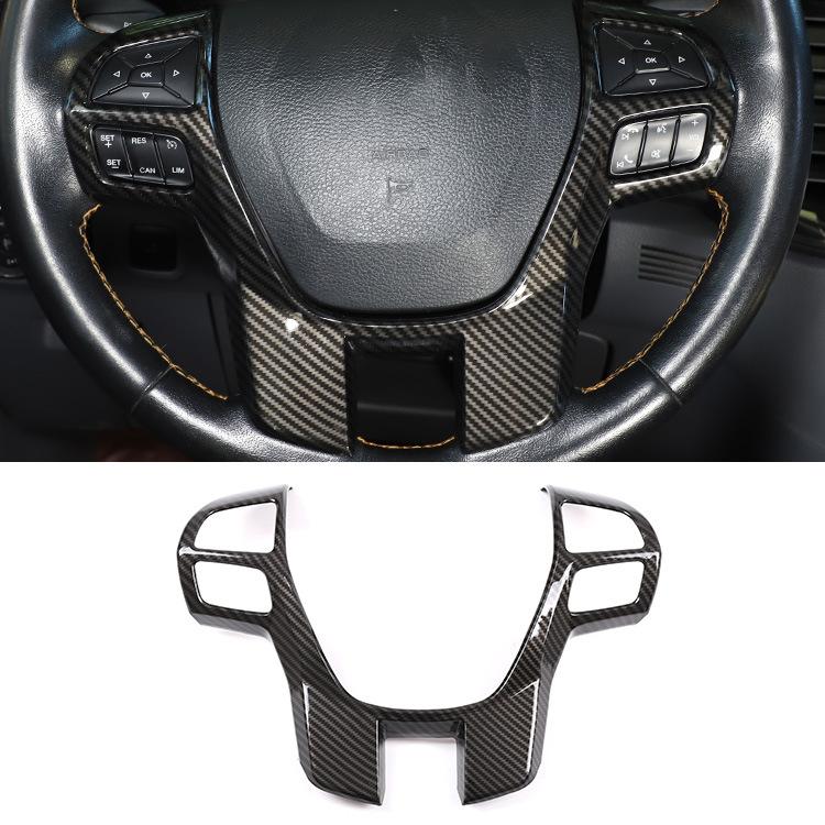 ABS автомобильный Стайлинг, чехол на руль, наклейка на рамку, подходит для Ford Ranger 2015-2022, авто интерьер