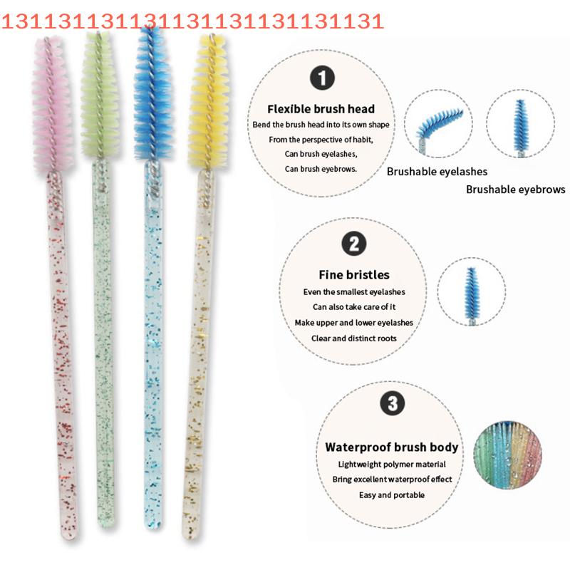 Одноразовая хрустальная кисть-расческа для ресниц 50/100 шт. Палочки для туши для наращивания ресниц для макияжа Профессиональный макияж Инструмент для красоты