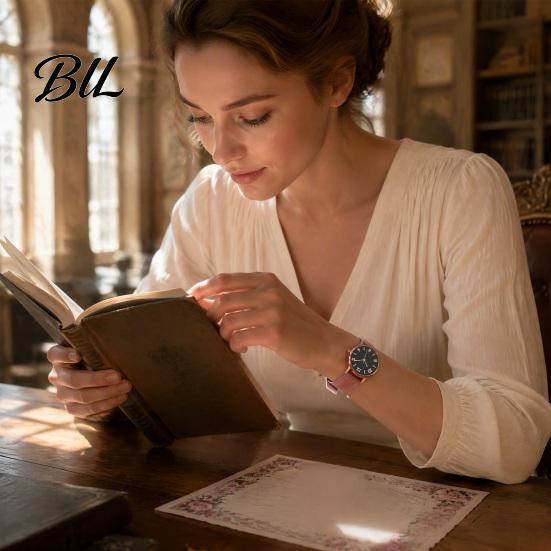 Women Fashion Accessory Faux Leather Strap Watch, Round Dial Quartz Movement Watches Ladies Casual Formal Wristwatch, Gifts for Her Watch
