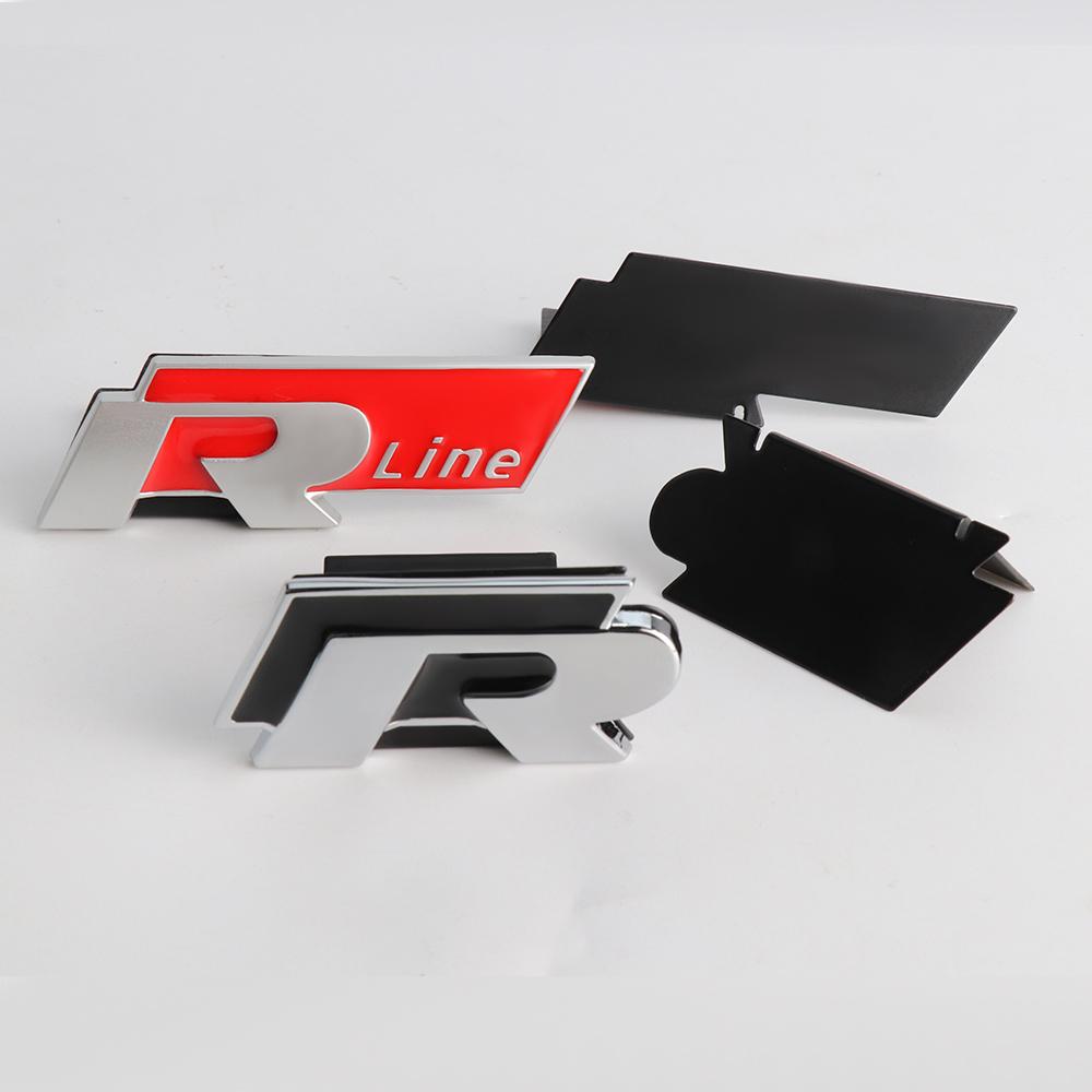 2026 New For VOLKSWAGEN VW 1pc 3D Car Front Grille Emblem Tail Rear Trunk Badge Sticker for Volkswagen VW R Rline Logo Golf 7 5