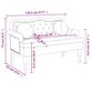 VidaXL Bench with Cushions, Sofa with Armrest and Backrest, Bench with Wooden Legs, Living Room Seat, 372144