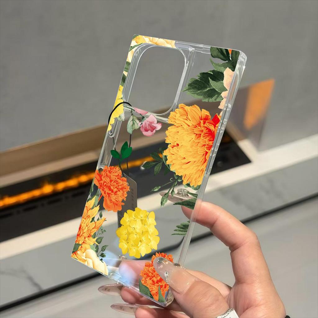 Прозрачный квадратный чехол-трубка для защиты iPhone 14 Pro Max 12 11 15 Plus 16 ProMax 13, устойчивый к окислению, с рисунком шампанских роз